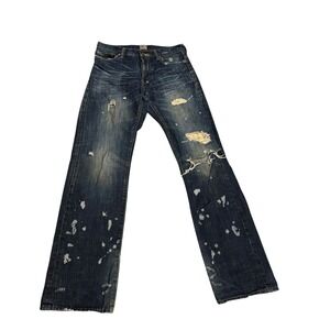 PRPS Barracuda Distressed Denim Jeans Men's Button Fly‎ Sz 29 Distressed